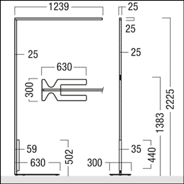 LINETIK-S D/I LED8000-840 SC BK SR2 FX - Freestanding luminaire image 4