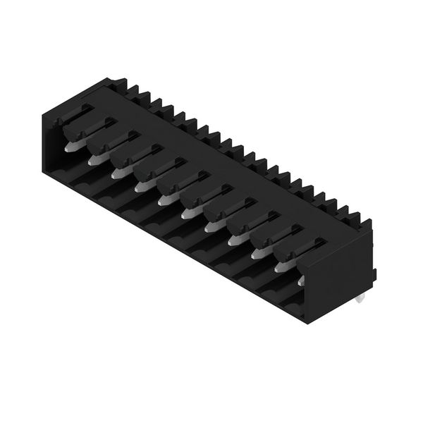 PCB plug-in connector, male header, closed side, THT solder connection, 3.50 mm, Number of poles: 11, 90°, Solder pin length (l): 3.2 mm, tinned, black, Box image 4