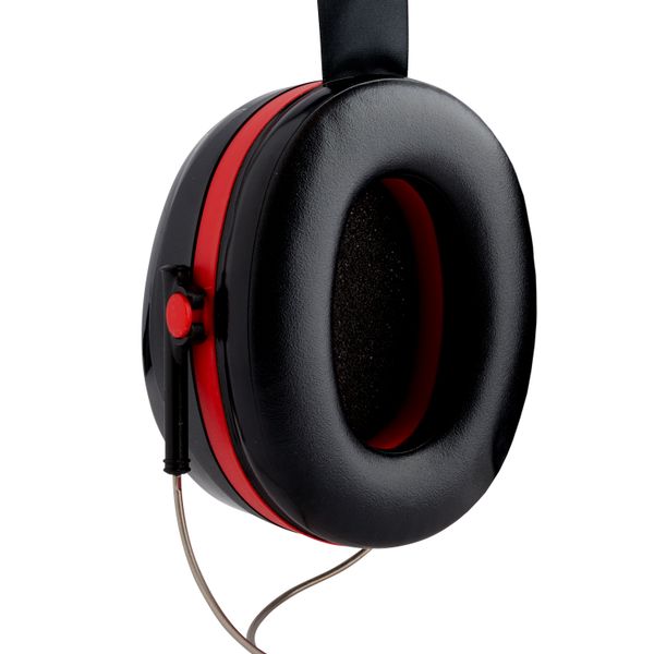 3M™ PELTOR™ Optime™ III Earmuffs, Black/Red, Neckband, H540B-412-SV image 7