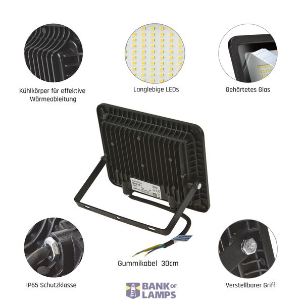 NOCTIS LUX 2 SMD 230V 50W IP65 NW black image 9