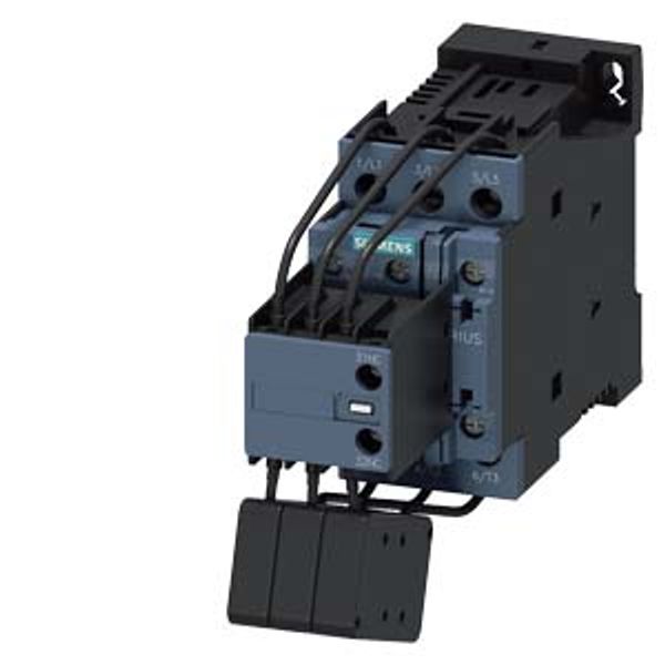 Contactor, AC-6B, 25 kVAr/400 V, 1 NO + 2 NC, 110 V DC, 3-pole image 1