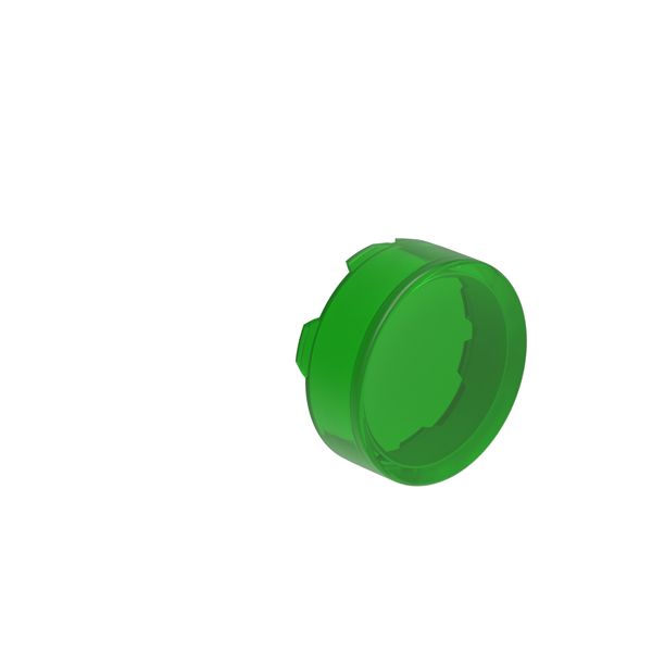 Extended lens for illuminated spring-return actuators, green image 1