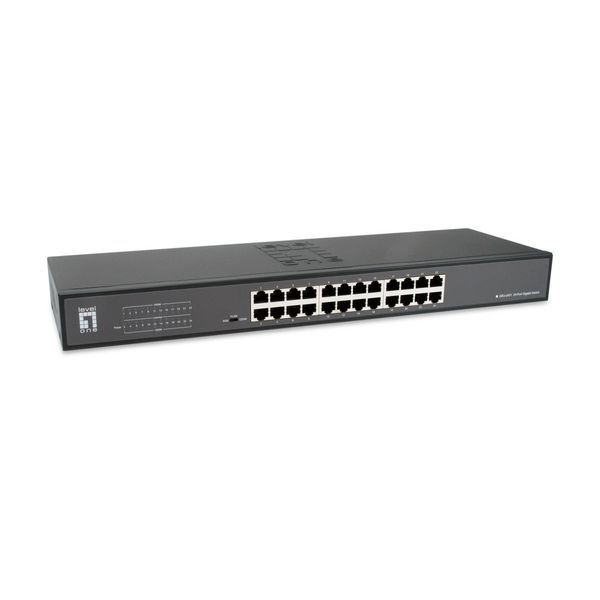 Switch 24xRJ45 10/100/1000, Silent, w/o fan, internal PSU image 1