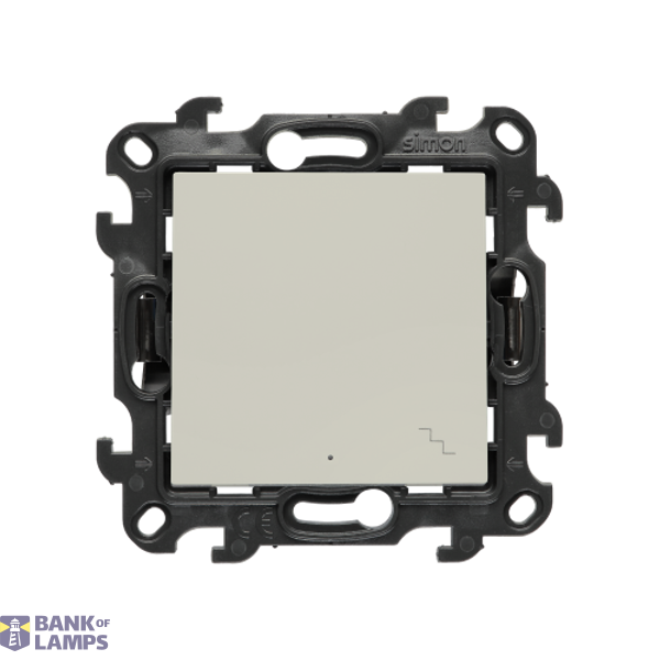SOON ON SALE, two-way switch with LED illumination, (module), Simon 24, IP20/IP44, 10AX, cashmere image 1