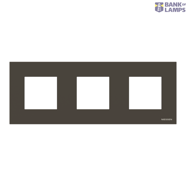 Frame 3-gang / 2+2+2-modules - IP44 - Anthracite image 1
