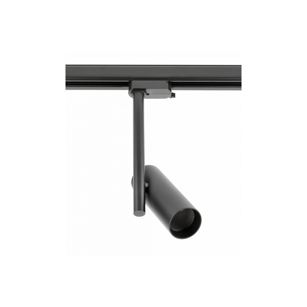 Track luminaire 1-phase GROSSO, GU10 Bulb, max. 20 W, AC220-240V, IP20, round, black image 1