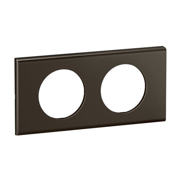 PLATE 2 GANG SATIN DARK NICKEL image 2