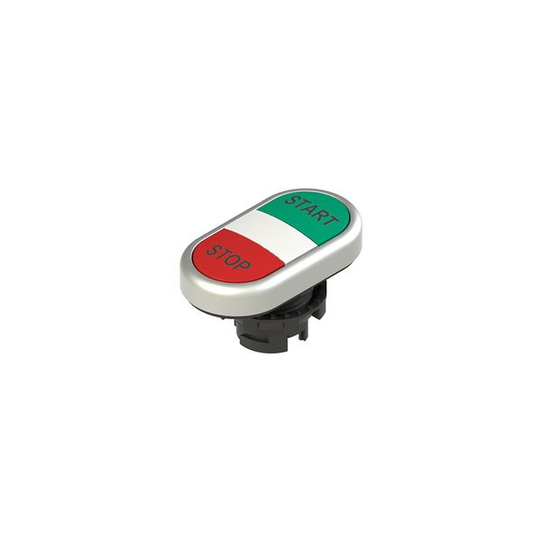 Double lower flush pushbutton, with marking image 2