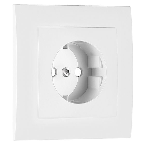 MONOBL COVER F/EARTH SOCKET (SKO TYPE) WHITE image 1