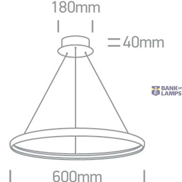 CHROME LED 19W WW IP20 230V image 3