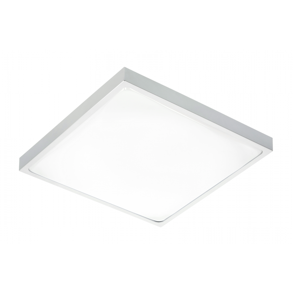 LED luminaire ALTAR, 24 W, 1680 lm, 4000K, AC180-250V, PF>0.5, IP44, 295x295 mm, gray image 1