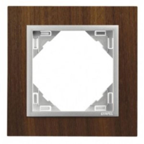 SINGLE FRAME WALNUT-TREE/ALUMIUM image 1