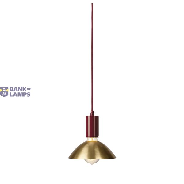FITU pendant, A60, round, wine red, 5m cable with open cable end, max. 60W image 4