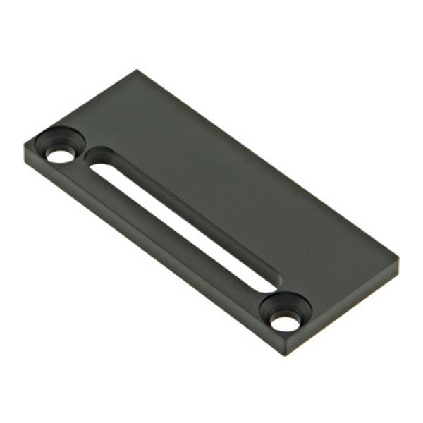 Profile end cap CLF flat with longhole incl. Screws black image 1