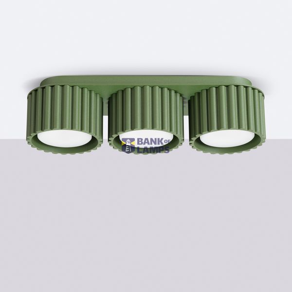 Ceiling lamp AURA 3 olive green Gx53 image 2