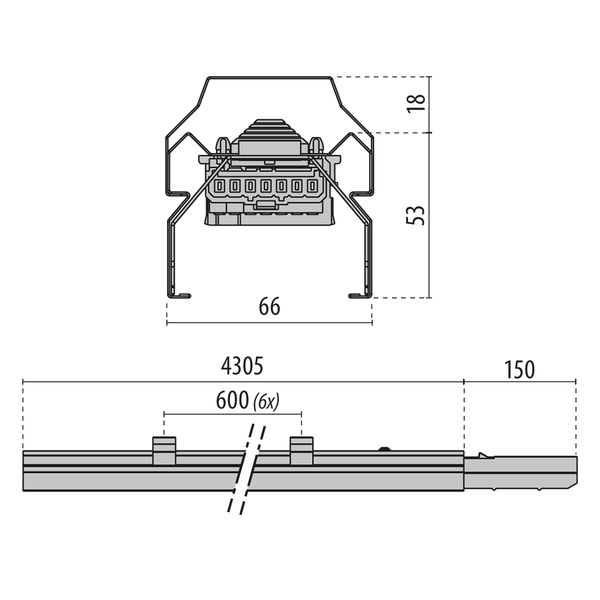 TRY RAIL-M3 7P NOOD L=4305 image 3