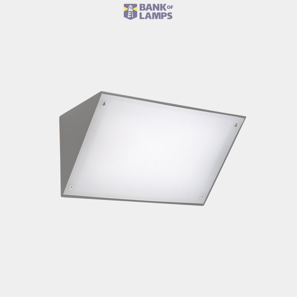 Wall fixture IP65 Curie PC Small E27 15 Grey 710lm image 1