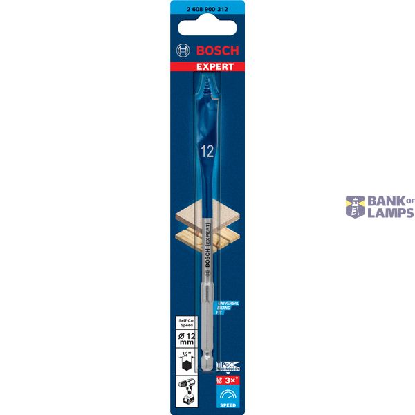 EXPERT Self Cut Speed Spade Drill Bit 12 x 152 mm image 2