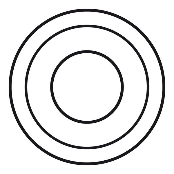 COVER PLATE XLR SOCKET- WHITE image 1