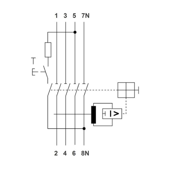 Residual current curcuit breaker 125A, 4-p, 300mA, type S,A image 2