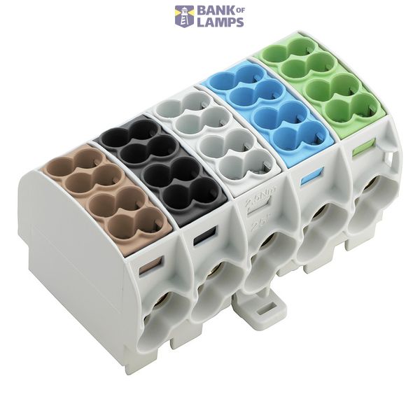 Potential distributor terminal, Screw connection, Light Grey, 25 mm²,  image 1