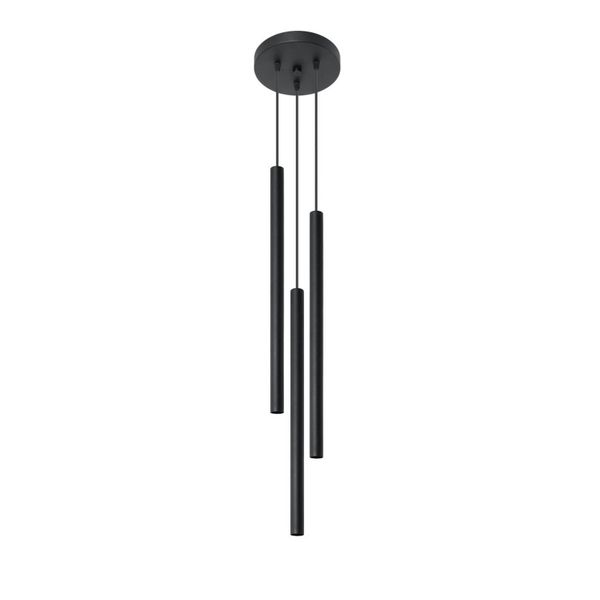 PASTELO 3P BLACK HANGING LAMP G9 3X40W IP20 image 1