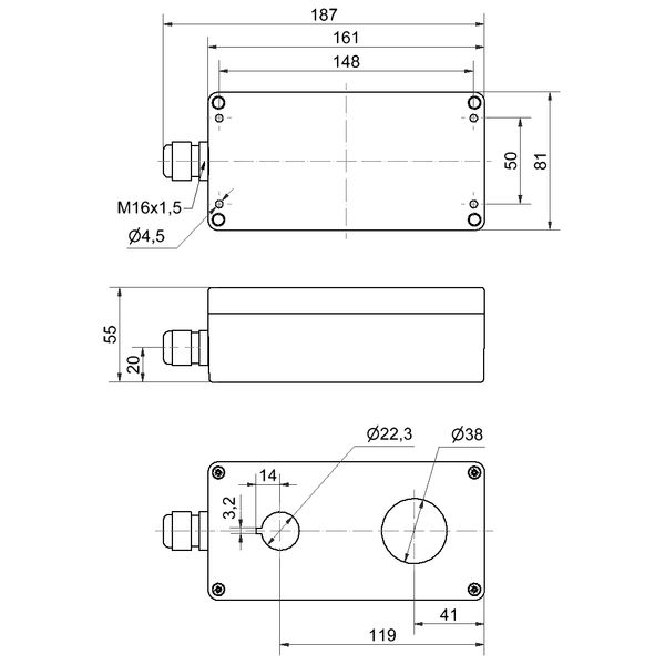 Surface housing 2-fold GY image 4