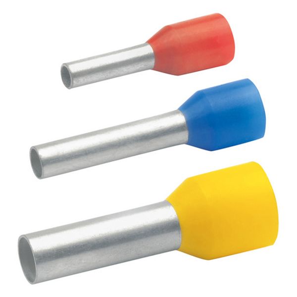 Insulated wire end ferrule, 25 mm², 30 mm/16 mm long, DIN 46228/4, yellow, 47816 image 1