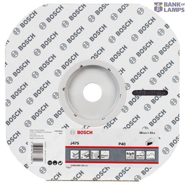 J475 cloth sanding roll 38 mm x 25 m, 40 image 2