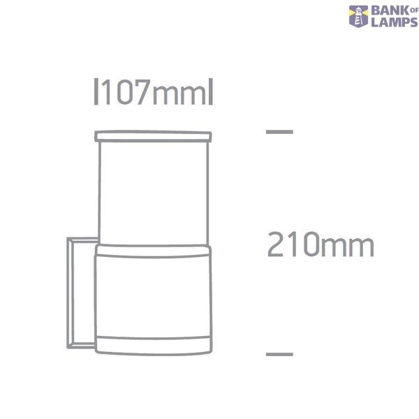 BLACK WALL BRACKET E27 20W image 2