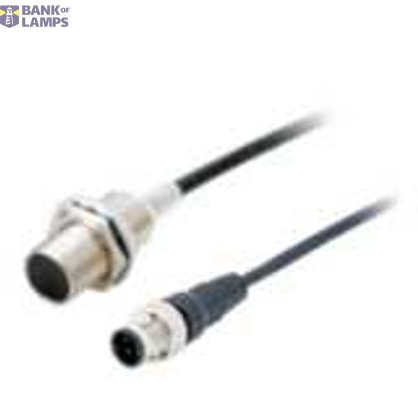 Proximity sensor, inductive, M18, shielded, 4 mm, DC 2-wire no polarity, NC, M12 0.3 m pigtail PUR with Junction Connector M12, chip-immune function, oil-resistant E2ER0036C image 1
