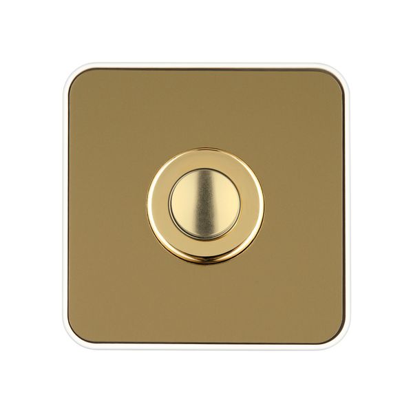 Ring button square Piccolo Piazza ws brass image 3