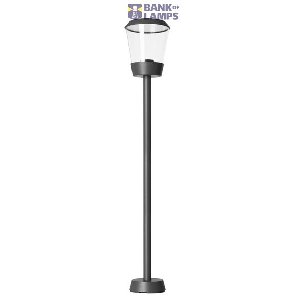 Bollard IP54 Elaine 1000mm E27 Max. 15W Urban grey image 1