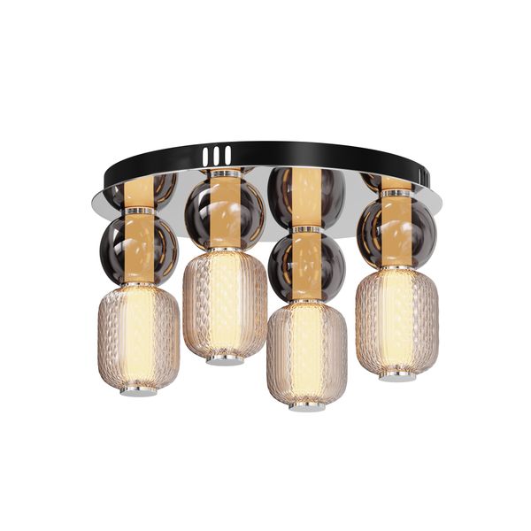 Modern Drop Ceiling lamp Chrome image 1