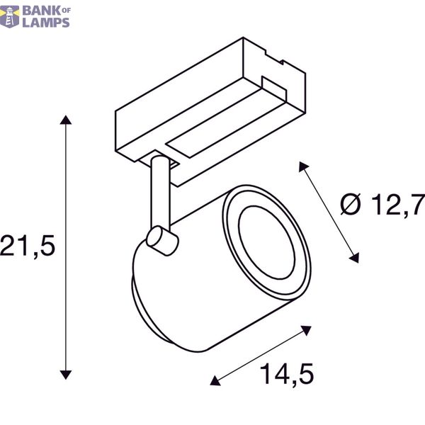 SUPROS TRACK 3000 Spot,black,3380lm 3000K SLM,60° reflector image 4