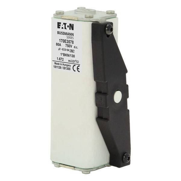 FUSE 80A 750V 1*BKN/130 GR DC image 5