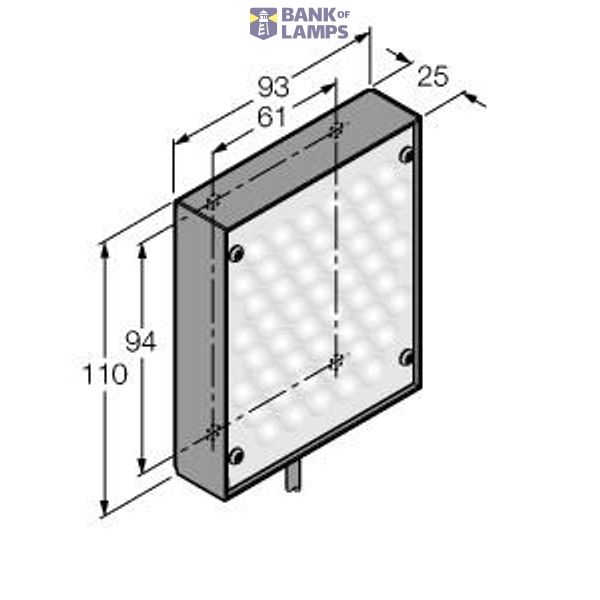 Vision System Area Light   LEDGA80X80W image 1