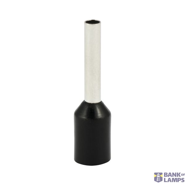 Single insulated sleeve terminal HI 1.5/10 black, Al/Cu image 1