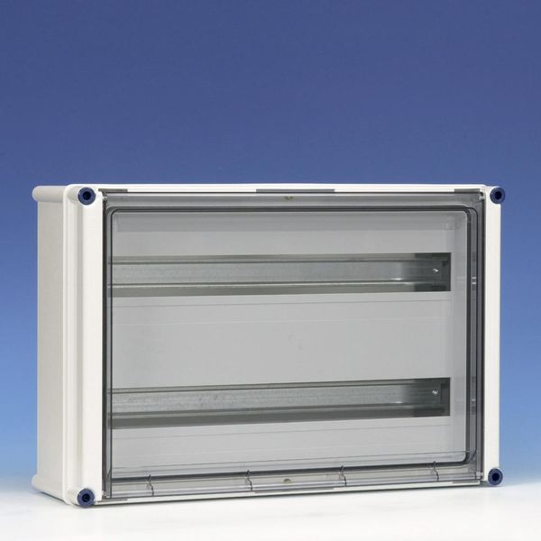 Encl. hinged cover+top head rail 2 slots image 2