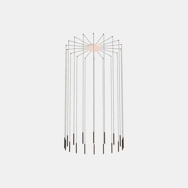 Pendant Candle 18 Bodies LED 56.7W 2765lm 2700K White Black image 1