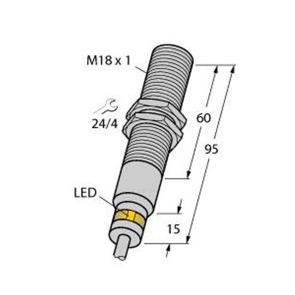 Inductive Sensor For Harsh Environments and Temperatures up to 120°C   BI5-EM18D-VP6X/S120 image 1