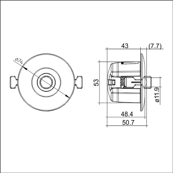 MSensor G3 SRC 30 4DPI WDA WH - Passive infrared motion and light sensor image 2