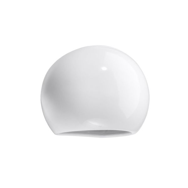 WALL LAMP VARNISHED GLOBE WHITE GLOSS E27 1X60W IP20 image 1