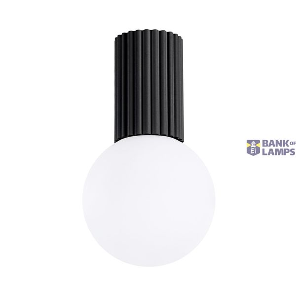 Ceiling lamp HALO black IP44 image 1