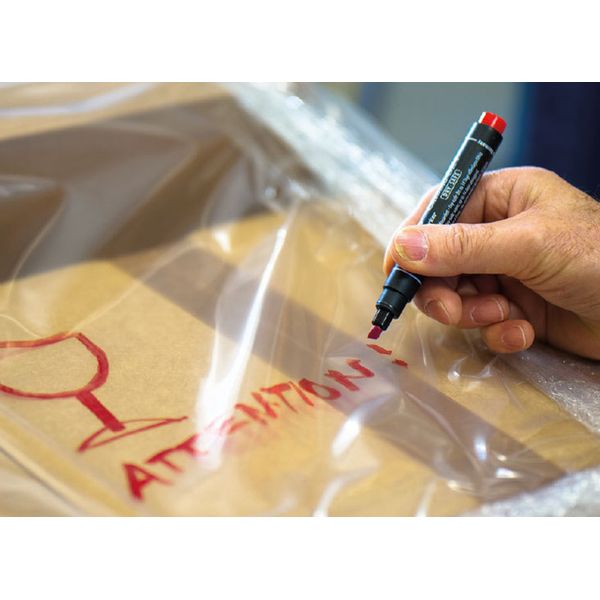 Pica 521/40 Perm. Marker 2-6mm chisel red, blister image 3