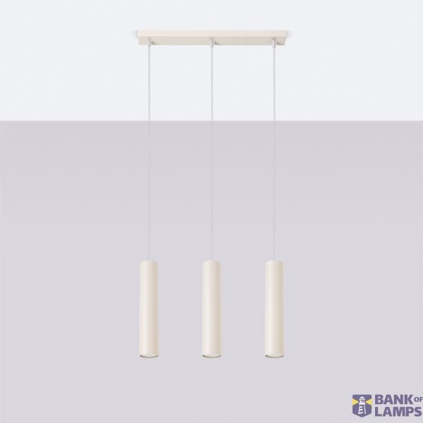 Pendant lamp LAGOS 3L beige image 3