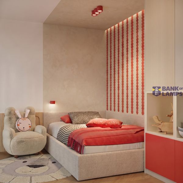 Ceiling lamp MODO 3 red Gx53 image 4