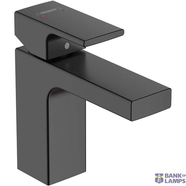 Vernis Shape 100 basin mixer, with pop-up, matte black image 1
