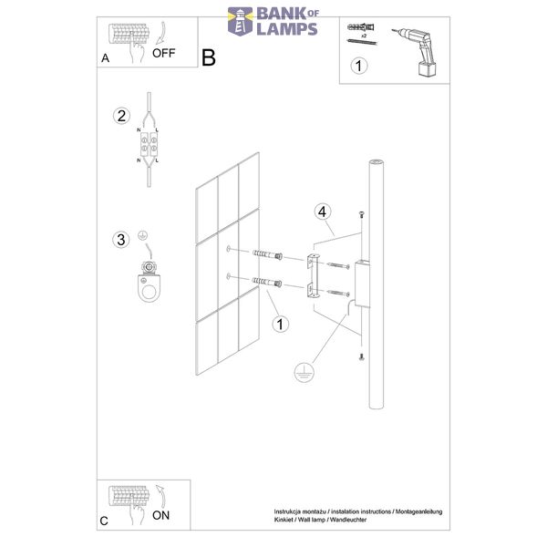 WALL LAMP PASTELO 2 GOLD G9 2X8W IP20 image 8