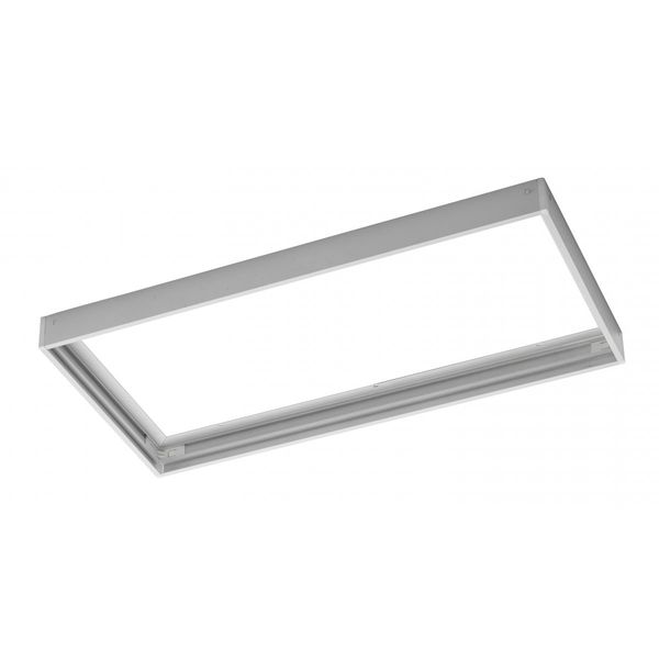 Frame for surface mounting of LED panels 30x60 cm, h-43 mm, white image 1